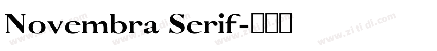 Novembra Serif字体转换